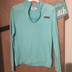 Size small light blue vineyard vines shepshirt